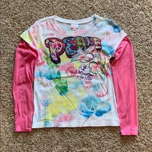 Justice graphic long sleeve tee